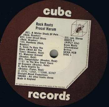 LP Procol Harum: Rock Roots