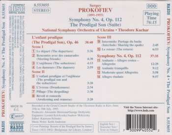 CD Sergei Prokofiev: Symphony No. 4, Op. 112, The Prodigal Son (Suite)