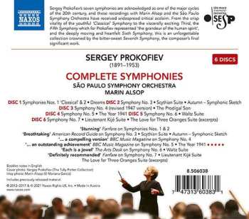 6CD/Set di cofanetti Sergei Prokofiev: Complete Symphonies