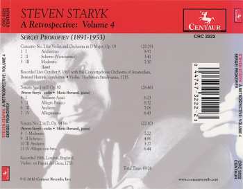 CD Sergei Prokofiev: A Retrospective: Vol. 4