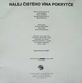 CD Psí Vojáci: Nalej Čistého Vína Pokrytče