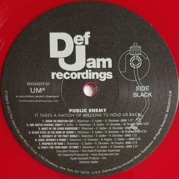 LP Public Enemy: It Takes A Nation Of Millions To Hold Us Back CLR | LTD