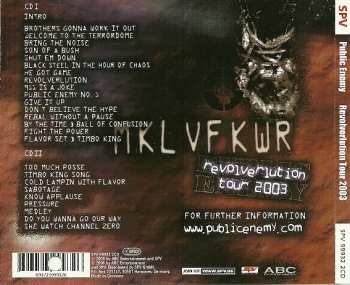 2CD Public Enemy: MKL VF KWR - Revolverlution Tour Manchester UK 2003