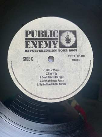 3LP Public Enemy: Revolverlution Tour 2003 DLX