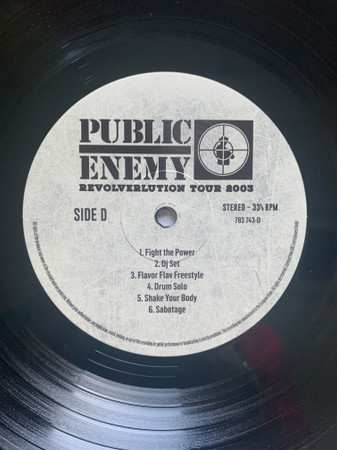 3LP Public Enemy: Revolverlution Tour 2003 DLX