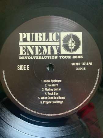 3LP Public Enemy: Revolverlution Tour 2003 DLX