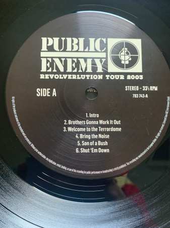 3LP Public Enemy: Revolverlution Tour 2003 DLX