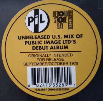 LP Public Image Limited: Public Image (First Issue) LTD