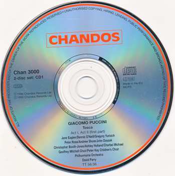2CD/Set di cofanetti Giacomo Puccini: Tosca