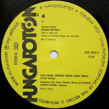 3LP/Set di cofanetti Giacomo Puccini: Madama Butterfly
