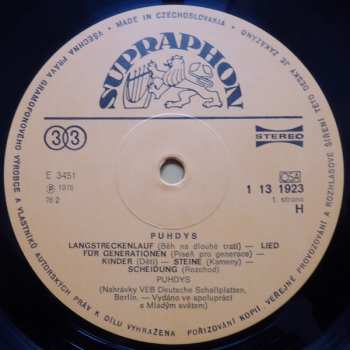 LP Puhdys: Puhdys