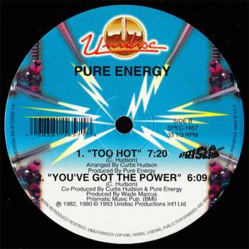 LP Pure Energy: Love Game / Too Hot / You've Got The Power