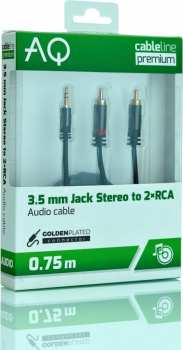 Audiotechnica PX42007 - 3,5 mm Jack - 2 x RCA - 0,75 m