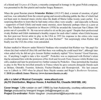 CD Pyotr Ilyich Tchaikovsky: Piano Music (Including From ‘The Seasons’)