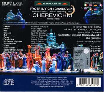3CD/Set di cofanetti Pyotr Ilyich Tchaikovsky: Cherevichki