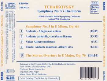 CD Pyotr Ilyich Tchaikovsky: Symphony No. 5, Op. 64 / The Storm, Op. 76