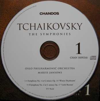 6CD/Set di cofanetti Pyotr Ilyich Tchaikovsky: The Symphonies