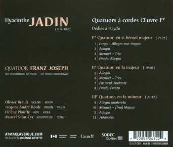 CD Quatuor Franz Joseph: Hyacinthe Jadin - Quatuors A Cordes, Op. 1