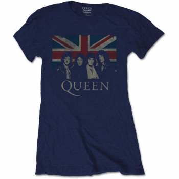 Merch Queen: Donne Maglietta Vintage Union Jack 