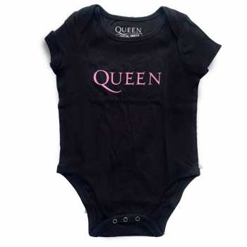 Merch Queen: Per bambini Body Pink Logo Queen 