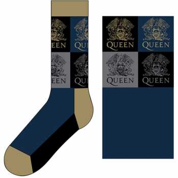 Merch Queen: Calzini alla caviglia Crest Blocks 