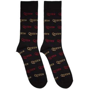 Merch Queen: Calzini alla caviglia Logo Queen Repeat Colour