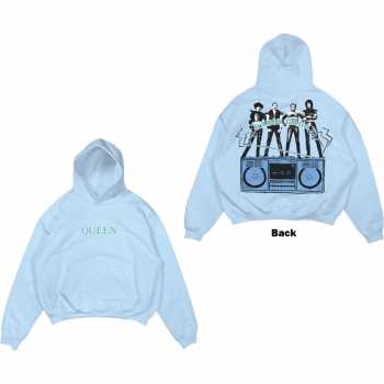 Merce Queen: Queen Unisex Pullover Hoodie: Radio Ga Ga (back Print) (small) S