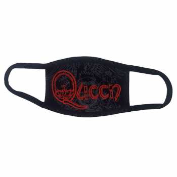 Merch Queen: Mascherina Red Retro Logo Queen