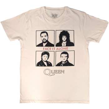 Merch Queen: Maglietta Face It Alone Squares