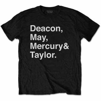 Merch Queen: Maglietta Helvetica Band 