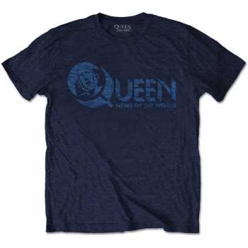 Merch Queen: Maglietta News Of The World 40th Vintage Logo Queen 