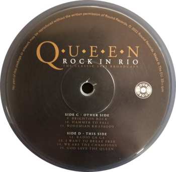 2LP Queen: Rock In Rio The Classic 1985 Broadcast CLR