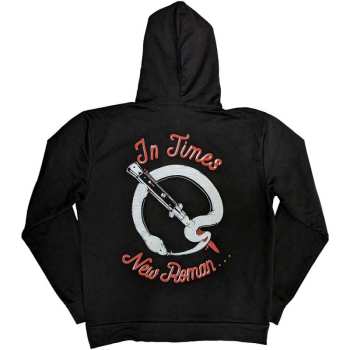 Merce Queens Of The Stone Age: Queens Of The Stone Age Unisex Pullover Hoodie: Snake Logo (back Print) (small) S