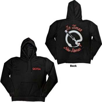 Merce Queens Of The Stone Age: Queens Of The Stone Age Unisex Pullover Hoodie: Snake Logo (back Print) (small) S