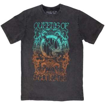 Merch Queens Of The Stone Age: Stone Wash Maglietta Montage