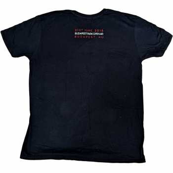 Merce Queens Of The Stone Age: Queens Of The Stone Age Unisex T-shirt: Budapest 2018 (back Print) (small) S