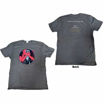 Merce Queens Of The Stone Age: Queens Of The Stone Age Unisex T-shirt: Villains R&l 2017 (back Print) (small) S