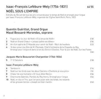 CD Quentin Guerillot: Noël Sous L'empire