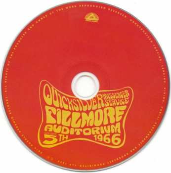 CD Quicksilver Messenger Service: Fillmore Auditorium, Nov. 5th, 1966