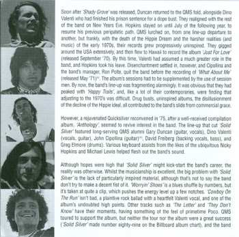 2CD Quicksilver Messenger Service: Shady Grove / Solid Silver