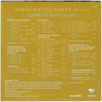 8CD Sergei Vasilyevich Rachmaninoff: Complete Piano Music
