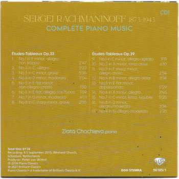 8CD Sergei Vasilyevich Rachmaninoff: Complete Piano Music
