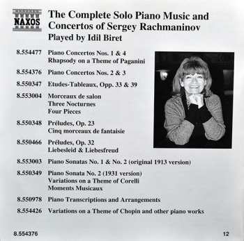 CD Sergei Vasilyevich Rachmaninoff: Piano Concertos Nos 2 And 3