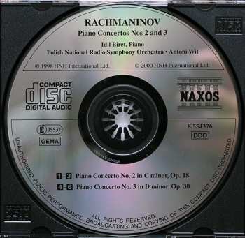 CD Sergei Vasilyevich Rachmaninoff: Piano Concertos Nos 2 And 3