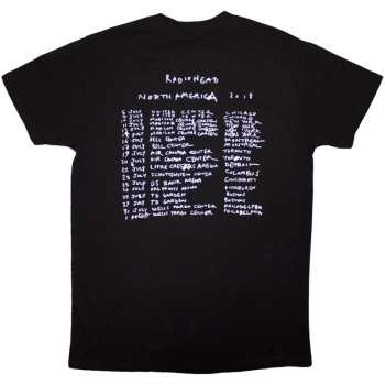 Merce Radiohead: Radiohead Unisex Organic T-shirt: Bearhead Crest (black) (back Print) (small) S