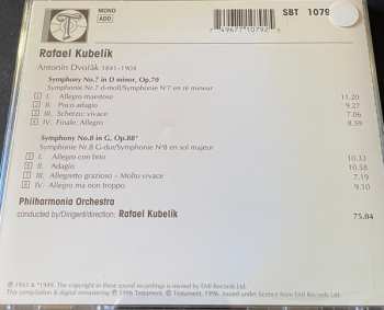 CD Rafael Kubelik: Dvorak: Symphonies N°7 & N°8