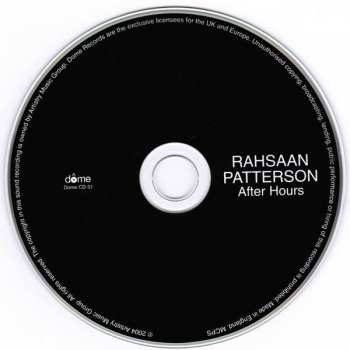CD Rahsaan Patterson: After Hours