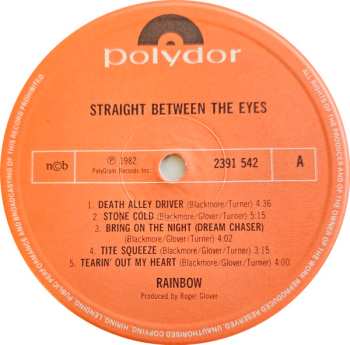 LP Rainbow: Straight Between The Eyes