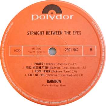 LP Rainbow: Straight Between The Eyes
