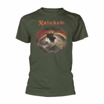 Merch Rainbow: Maglietta Rising Distressed (military Green)
